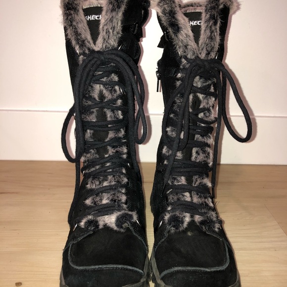 Tall Sketcher Suede Winter Boot - Picture 1 of 9